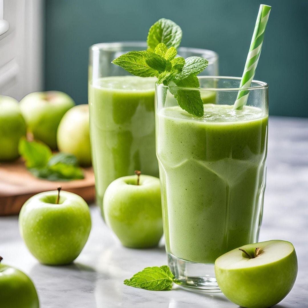 عصير تفاح أخضر